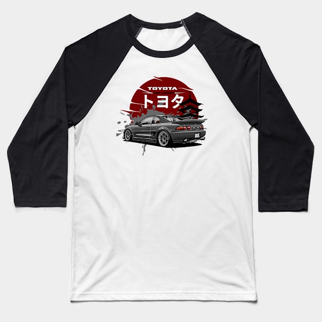 Toyota MR2, JDM Car Baseball T-Shirt by T-JD